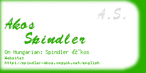 akos spindler business card